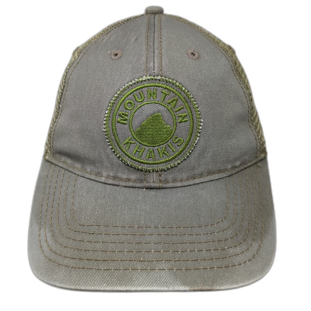 Mountain Khakis Baseball Cap Green One Size Mesh Back Jackson Hole Wyoming Hat